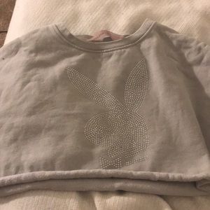 Misguided playboy cropped sweater